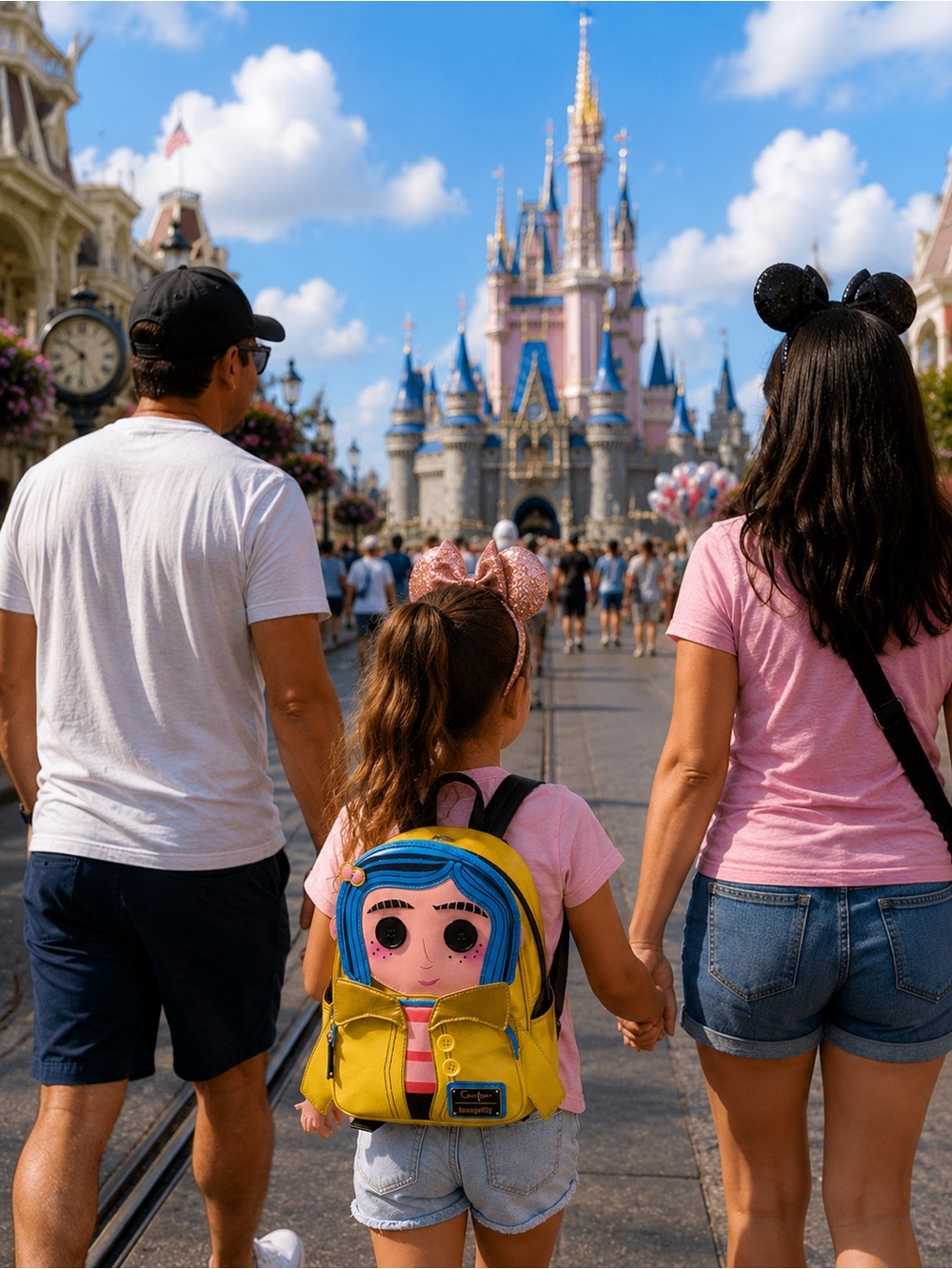 Loungefly Yellow Coraline Mini Backpack
